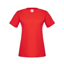 Tişört Bayan Bisiklet Yaka (Kırmızı)